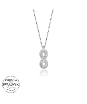 Swarovski Taşlı Gümüş Sonsuzluk Bayan Kolye