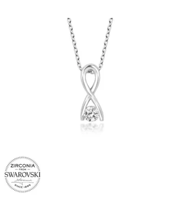 Swarovski Taşlı Gümüş Sonsuzluk Bayan Kolye