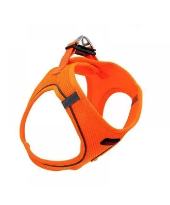 Tailpetz Air Mesh Köpek Göğüs Tasması 2XSmall 28x32 cm Neo Orange