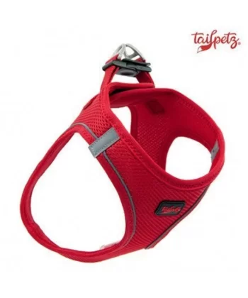 Tailpetz Air Mesh Köpek Göğüs Tasması XLarge 54x60 cm Kırmızı