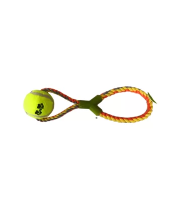 Tenis Toplu Y Şekilli Köpek Oyuncağı 7-27 cm Sarı