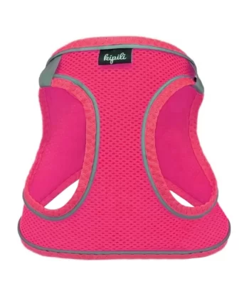 Üç Kilitli Sportif Kedi Köpek Göğüs Tasması 32-40 cm Medium Pembe