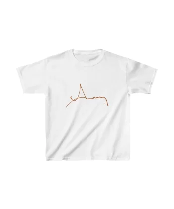 Unisex Çocuk Baskılı T-Shirt - Beyaz