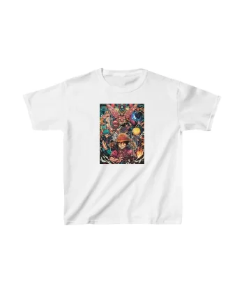 Unisex Çocuk Baskılı T-Shirt - Beyaz