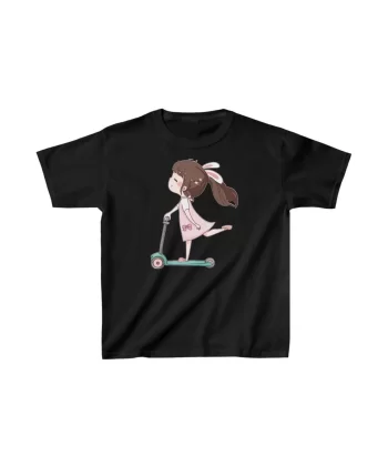 Unisex Çocuk Baskılı T-Shirt - Siyah