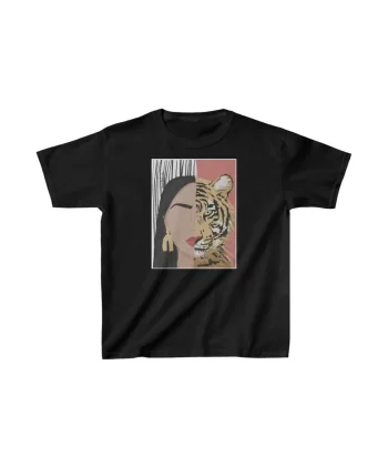 Unisex Çocuk Baskılı T-Shirt - Siyah