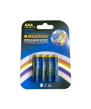 Wılkınson Aaa Lr03 Am-4 4lü 1.5 V Süper Alkalin İnce Pil