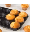 12 Bölmeli Metal Yapışmaz Muffin Kek Kalıbı