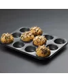 12 Bölmeli Metal Yapışmaz Muffin Kek Kalıbı