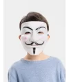 Beyaz Renk Pembe Yanaklı İthal V For Vendetta Maskesi