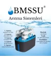 BMS Su Arıtma 5 Aşamalı 8 Lt Çelik Tanklı Pompasız Multi mineralli Su Arıtma Cihazı Premium Seri