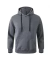 Erkek Uzun Kol Kapşonlu Basic Sweatshirt Hoodie - Füme