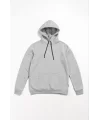 Erkek Uzun Kol Kapşonlu Basic Sweatshirt Hoodie - Gri