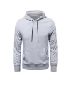 Erkek Uzun Kol Kapşonlu Basic Sweatshirt Hoodie - Gri