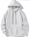 Erkek Uzun Kol Kapşonlu Basic Sweatshirt Hoodie - Gri