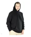 Erkek Uzun Kol Kapşonlu Basic Sweatshirt Hoodie - Siyah