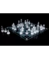 Glass Chess Cam Satranç Takımı (35 Cm X 35 Cm)