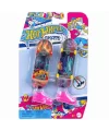 Hxl17 Hot Wheels Skate Retro Temalı İkili Parmak Kaykay Ve Ayakkabı Paketi