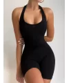 Kadın Sırt Sporcu Kesim Kaşkorse Kumaş Mini Bodycon