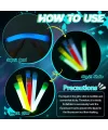 Karanlıkta Yanan Asılabilir İp Aparatlı Glow Stick Kolye Glow Stick Lamba 6 Adet 6 Renk 15 Cm