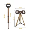 Katlanabilir Baston Tabure, Walking Stick And Portable Stoo