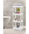 Shelf 3 Katlı  Raf Ünitesi -  Mutfak - Banyo  Depolama Rafı