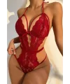 Şık Kırmızı Dantelli Babydoll Gecelik Tm1302