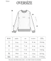 Unisex Üç İplik Parçalı Yakalı SweatShirt - Mavi