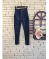 Yüksek Bel Likralı Jean Pantolon 90 Cm