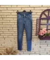 Yüksek Bel Likralı Jean Pantolon 90 Cm