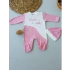 Luz&Pos 0-3 3-6 Ay Lucky Baby Nakışlı Es Çizgi Boy Şapkalı Kız Bebek Tulumu Pembe