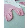 Luz&Pos 0-3 3-6 Ay Lucky Baby Nakışlı Es Çizgi Boy Şapkalı Kız Bebek Tulumu Pembe