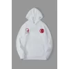 Luz&Pos 10 Kasıma Özel Üç İplik Kapüşonlu Baskılı Sweatshirt - Beyaz