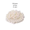 100 gram 16mm Krem Renk Plastik İnci Boncuk Çanta ve Takı Yapım Boncuğu (~34 adet)