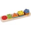 1013-skc Chiva, Beşgenli Geometik Şekiller - Ahşap