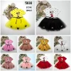 Luz&Pos 2-3-4 Yaş Puantiyeli Mickey Baskılı Kurdela Kuşaklı Astarlı Kız Bebek Tütü Elbisesi Kırmızı