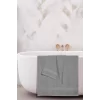 2 li Banyo Havlu Takımı &#37;100 Pamuklu Dry Açık Gri