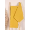 2 Parça Banyo Havlu Takımı &#37;100 Pamuklu Çubuk Desen Sarı