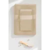 2 Parça Battal Lüks Premium Banyo Spa Havlu Takımı 90x170 Cm Bej