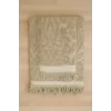2 Parça Jakarlı Banyo Havlu Takımı &#37;100 Pamuklu 90x150 Cm Arden Bej