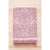 2 Parça Jakarlı Banyo Havlu Takımı &#37;100 Pamuklu 90x150 Cm Arden Pembe