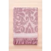 2 Parça Jakarlı Banyo Havlu Takımı &#37;100 Pamuklu 90x150 Cm Arden Pembe