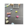 20 gr (100 adet) Şeker Rengi Akrilik Kalp Boncuklar Renkli Karışık Plastik Pastel Boncuklar Ara Boncuk Kalp Şekilli Kolye Bilezik için