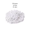 250 gram 16mm Beyaz Renk Plastik İnci Boncuk Çanta ve Takı Yapım Boncuğu (~85 adet)