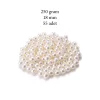 250 gram 18mm Krem Renk Plastik İnci Boncuk Çanta ve Takı Yapım Boncuğu (~55 adet)