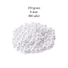 250 gram 8mm Beyaz Renk Plastik İnci Boncuk Çanta ve Takı Yapım Boncuğu (~800 adet)