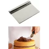 2li Set Hamur Şekillendirici Eğik Pasta Spatulası +metal Hamur Kesici Kazıyıcı Spatula