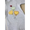 Luz&Pos 3-6 18-24 24-36 Ay Uçan Balonlar Nakışlı Ef Boy Fermuarlı Erkek Bebek Tulumu Mavi