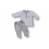 Luz&Pos 3-6 6-9 9-12 Ay Melanjlı Uzun Kollu Sweatli 2li Erkek Bebek Takımı Mavi