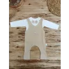 Luz&Pos 3-6 6-9 9-12 Ay Oyuncaklı Altınbaşak 5li Kız Erkek Bebek Takımı Vizon